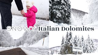 SNOWY ITALIAN DOLOMITES // Piancavallo //Northern Italy // Old Town Road // Aviano Air Force Base