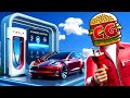 Turning My Gas Station into a MEGA Tesla Charging Station in Pumping Simulator 2!