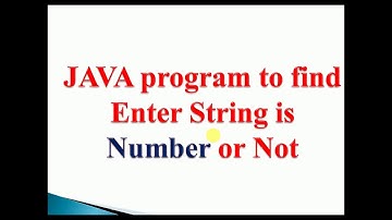 How to check if a string is numeric ? | Program
