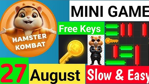 👉 27August Hamster Kombat Daily Cipher Code & Mini Game Puzzle Solved slow step by step 🐹🐹🪙🧩🔑