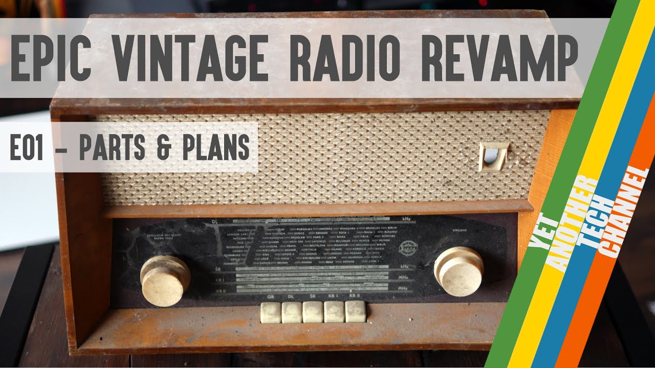 Epic vintage radio revamp project parts list and plans YouTube