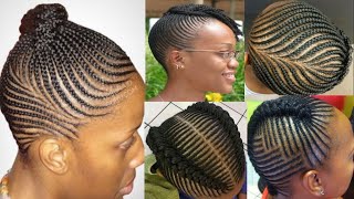 2021Beautiful and unique cornrow hair styles #braided hairstyles #African hairstyle screenshot 4