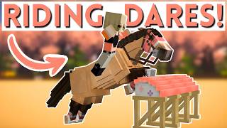 Horse Riding Dares! *IN MINECRAFT*