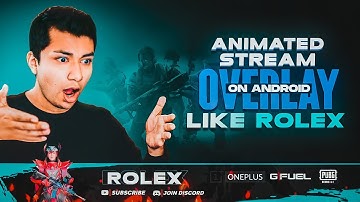 Create 3D Animated Stream Overlay Like ROLEX On Android | Motion Insight