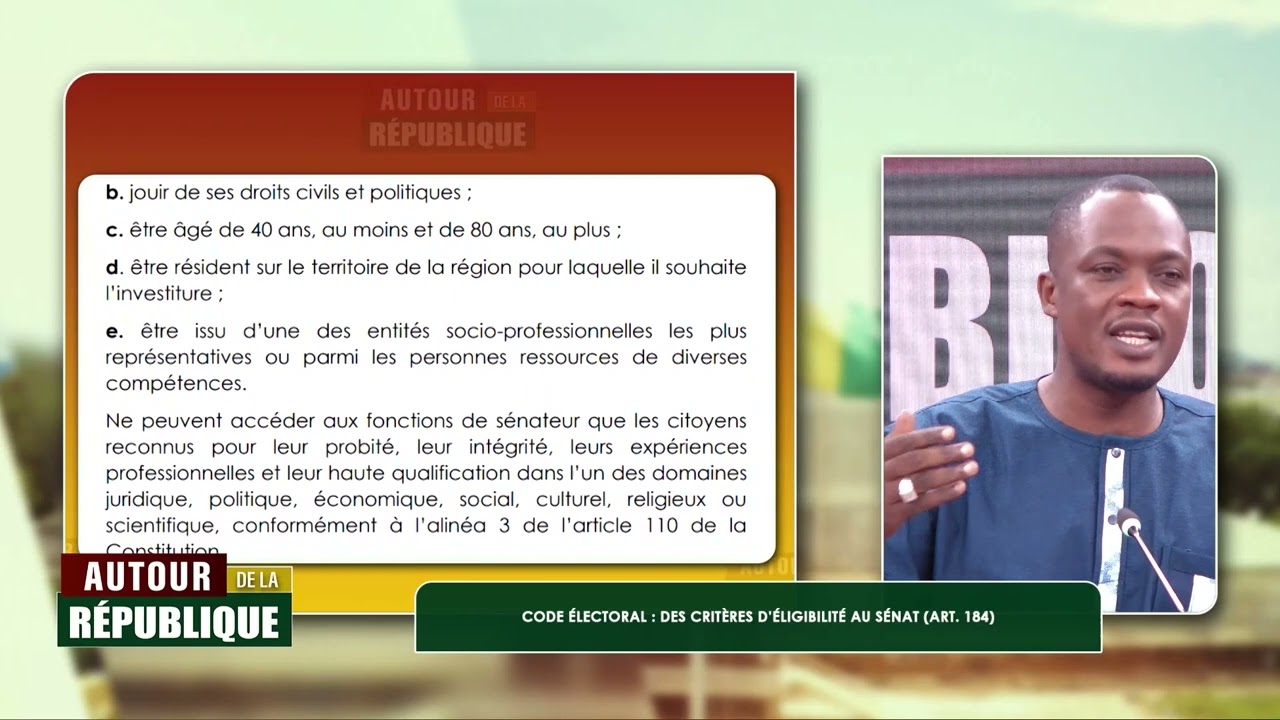 Code électoral  Des critères d’éligibilité au Sénat art  184