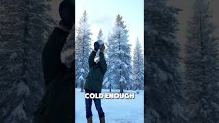 Water to SNOW?! Only when it's cold enough...