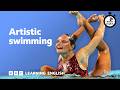 Artistic swimming ⏲️ 6 Minute English thumbnail