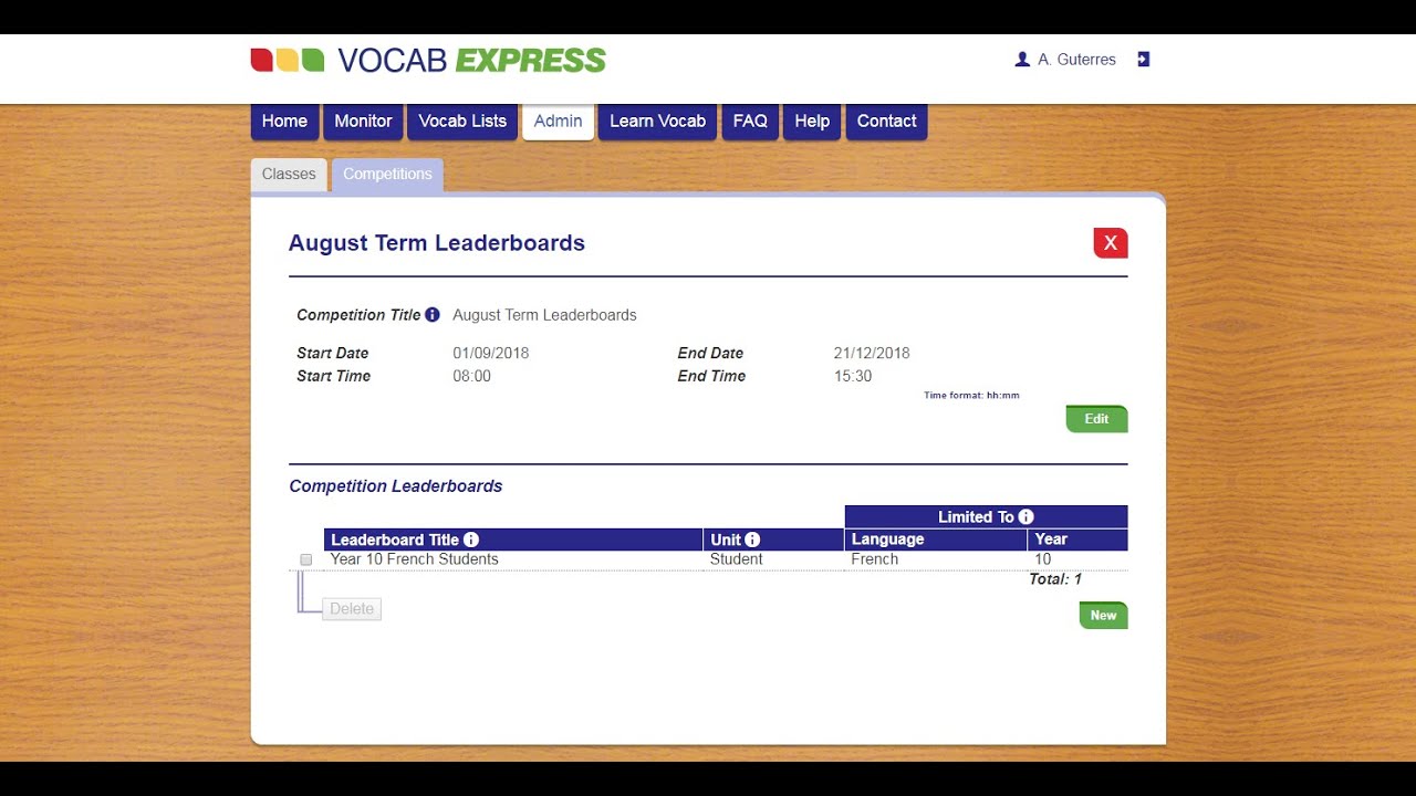 Vocab Express Creating competitions YouTube