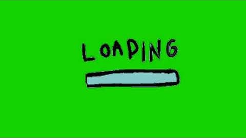 loading motion graphics animated cartoon green screen video for youtubers