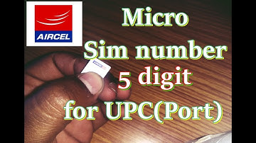 How to get  Last 5 Digits  of Aircel Micro SIm Serial Number  | Exclusive