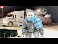 Bad Experience in EDMONTON on PETERBILT 😰 | FREEZE | Hindi Trucking Vlog