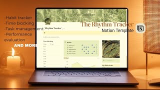 The Rhythm Tracker Notion Tour |how i manage my PCOS symptoms and stay productive screenshot 5