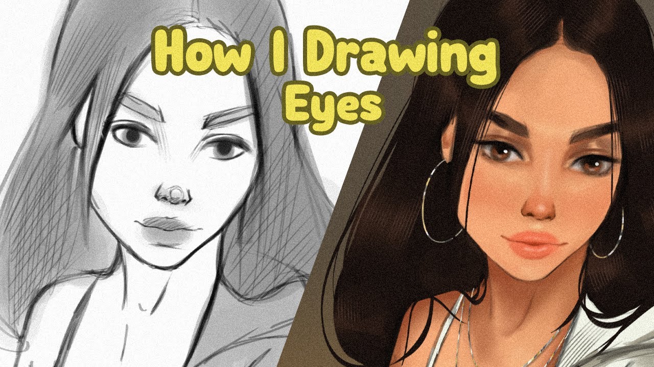 👁️ How I Draw Eyes / Step By Step / Tutorial Video /Very Easy 🎨 - YouTube