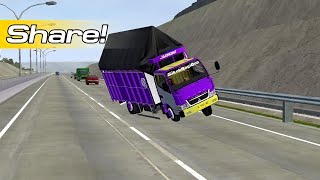 SHARE LIVERY   PPL UNGU POLOS CANTER BONUS MUHKLAS V8||MOD BUSSID TERBARU☝😂||#storyfaiq