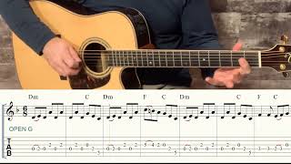 Video thumbnail of "Morrisons Jig  Open G Guitar Tuning"