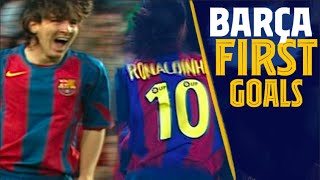 RONALDINHO, MESSI, RIVALDO... Can you remember their first Barça goals?