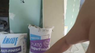 Обзор шпаклевки PLATÓ SuperFinish. Шпаклюем стену. Сравнение с Кнауф мультифиниш. видео Обзор шпаклевок
