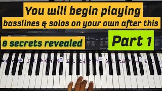 HOW TO PLAY PIANO BASSLINES PRAISES WITH YOUR LEFT HAND & CHORDS WITH YOUR RIGHT (PART 1)