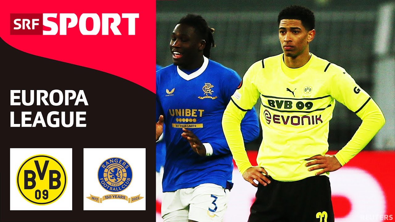 Borussia Dortmund - Glasgow Rangers Highlights - Europa League 2021/22 Play-Offs