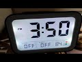 HUIKWAN Small Digital Alarm Clock with Indoor Temperature Review