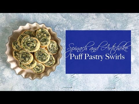 Spinach and Artichoke Puff Pastry Swirls | FUELING A SOUTHERN SOUL