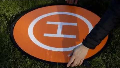 How to fold PGYTech drone landing pad?