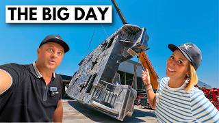Moment we ALL have been waiting for 🤯🙈 Building a Long-Range Aluminium Explorer Catamaran eps. 11