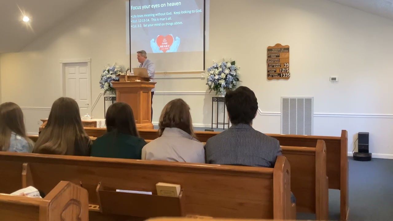 Jamie Richardson “Do Not Lose Heart” 11-5-23 church of Christ at Bargerton AM sermon