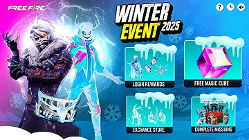 WINTERLAND EVENT FREE FIRE 2025 😱 | WINTERLAND ALL FREE REWARDS & FREE BUNDLE 🥳 | FF NEW EVENT