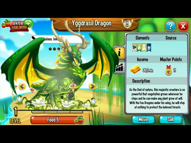 stuiten op Uitbarsten Willen Dragon city : Yggdrasil Dragon Review [Brand New Heroic Dragon] - YouTube