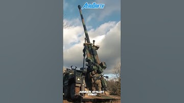 Semi-Auto Loader on Self-Propelled Howitzer#military#shorts