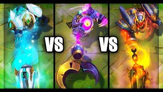 Witch's Brew Blitzcrank vs Lancer Rogue Blitzcrank vs Lancer Paragon Blitzcrank Skins Comparison