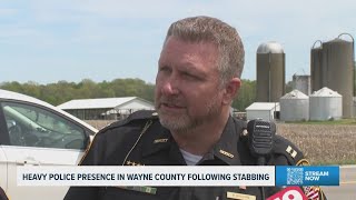 Wayne County Sheriff's officials hold briefing after 2 deputies stabbed, suspect in custody