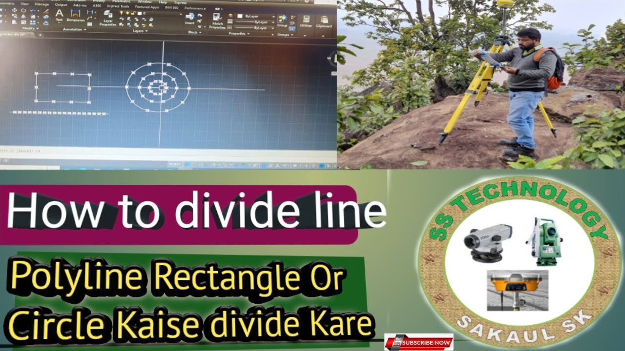 Auto cad divide line into equal segmentsyoutube Auto CaD par line