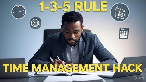1-3-5 Rule of Time Management | Boost Productivity in 2025 | Productivity Hack