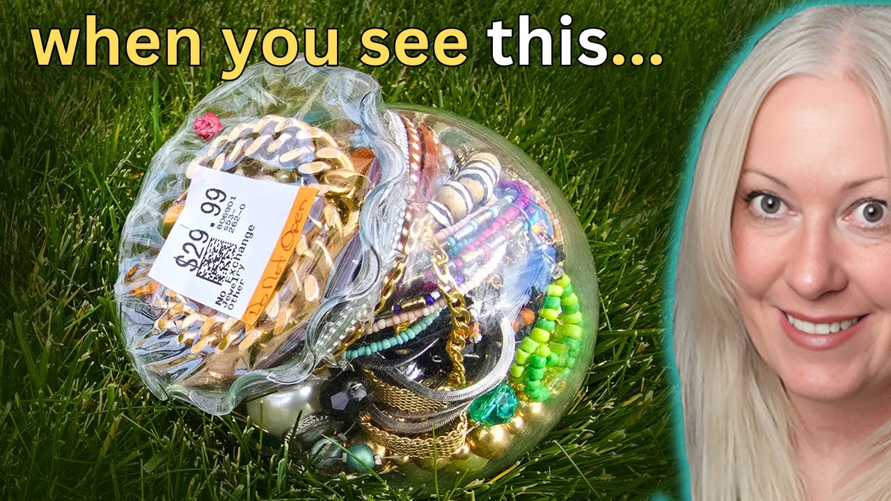 Открывающаяся вместе со мной банка с драгоценностями из комиссионного магазина: винтажная бижутер...