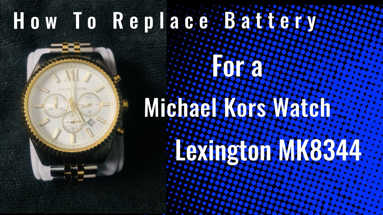 Watch Works Battery How DIY Replace in with Kors Backing. Michael with MK8344. twist-off To - models YouTube