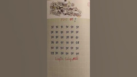 #maths Luyện sáng MẮT: Tìm tọa độ số 99 trong lưới ô vuông 6×6.