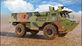 French VAB 4x4 APC 3d model