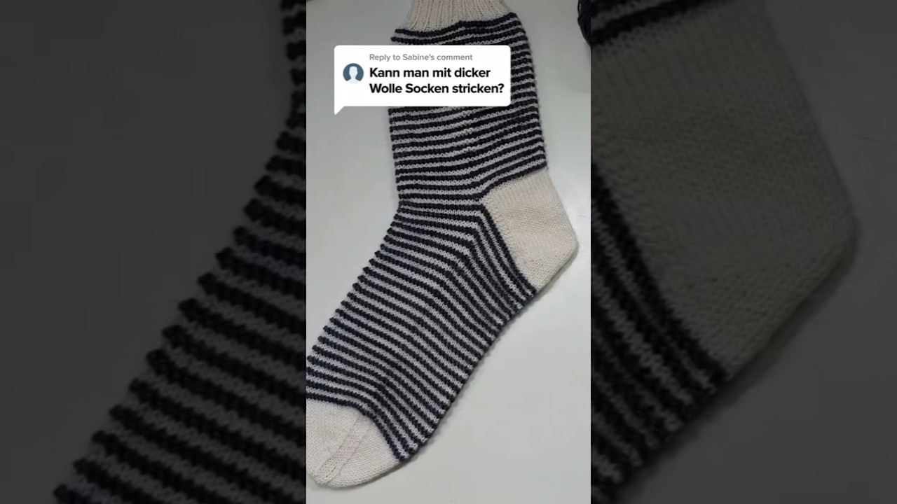 🧶 Kann man mit dicker Wolle Socken stricken?