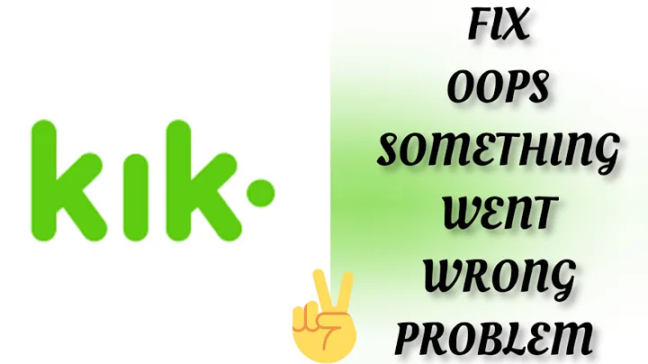 Fix Kik App Oops Something Went Wrong Problem|| TECH SOLUTIONS BAR