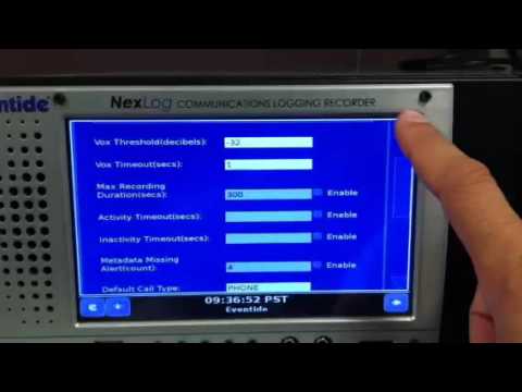 Eventide NexLog 740 Logging Recorder IP Channel Setup