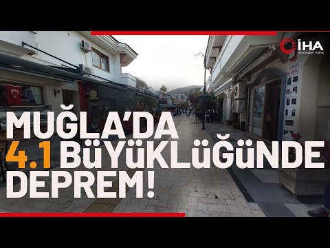 Muğla’da 4.1 Büyüklüğünde Deprem