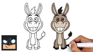 how draw donkey shrek