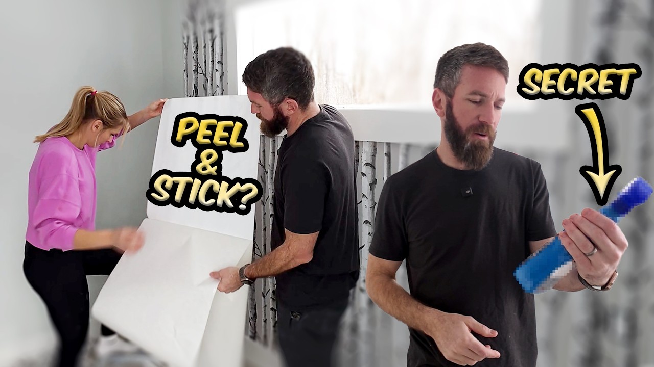 We Installed Peel & Stick Wallpaper... This Made it WAY Easier!