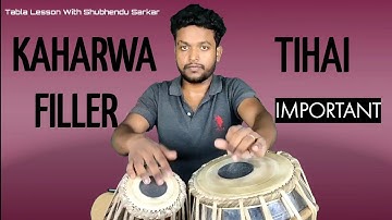 Kaharwa Feelars & Tihai Kaharwa Ke prakar Sikhen Aasani Se. Tabla Lesson By Shubhendu Sarkar no.211