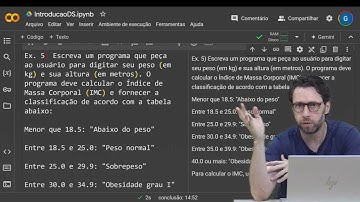 Python - Calculadora de IMC (Exercício com if)