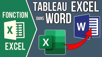 EXCEL - INSÉRER UN TABLEAU EXCEL DANS WORD (Avec mise à jour automatique des données)