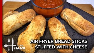Air Fryer Bread Sticks Stuffed With Cheese by Eat with Hank 709 views 7 months ago 5 minutes, 11 seconds