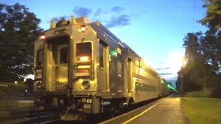 NJ Transit Multilevel Trains at Radburn Station in Fair Lawn, NJ